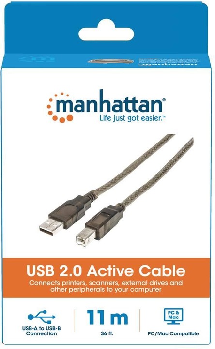 Actual product image Manhattan Active USB 2.0 connection cable (11 m, USB 2.0)
