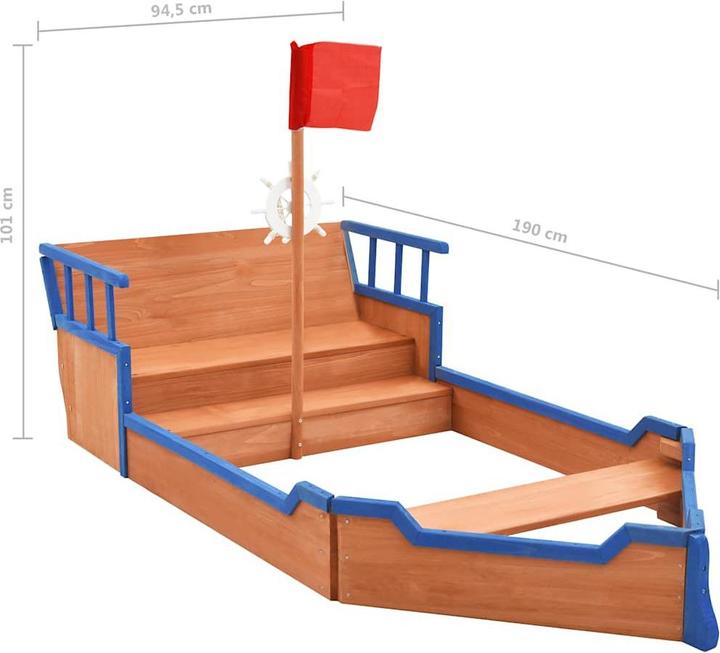 Produktbild vidaXL Sandkasten