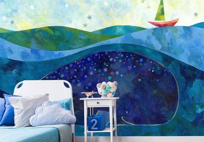 Produktbild Trenddeko Blanz - Der Walfisch (480 x 260 cm)