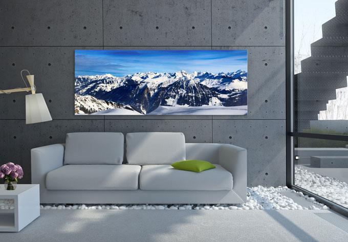 Produktbild Trenddeko Alpenpanorama (120 x 50 cm)