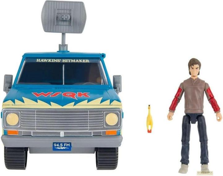 Produktbild Jazwares Stranger Things World Of Figure & Vehicle Fahrzeug mit Actionfigur The Squawk van Playset with Steve