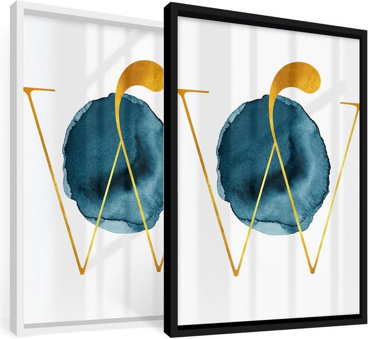 Produktbild Trenddeko Das goldene W (60 x 80 cm)