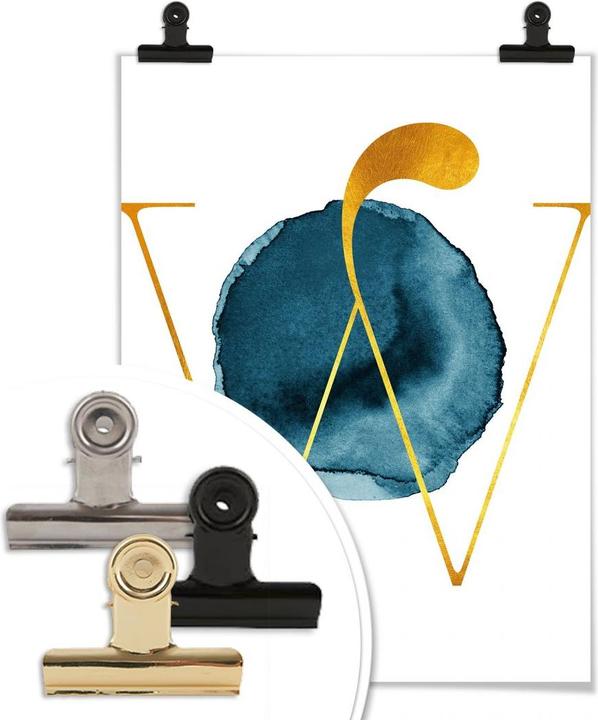 Produktbild Trenddeko Das goldene W (60 x 80 cm)