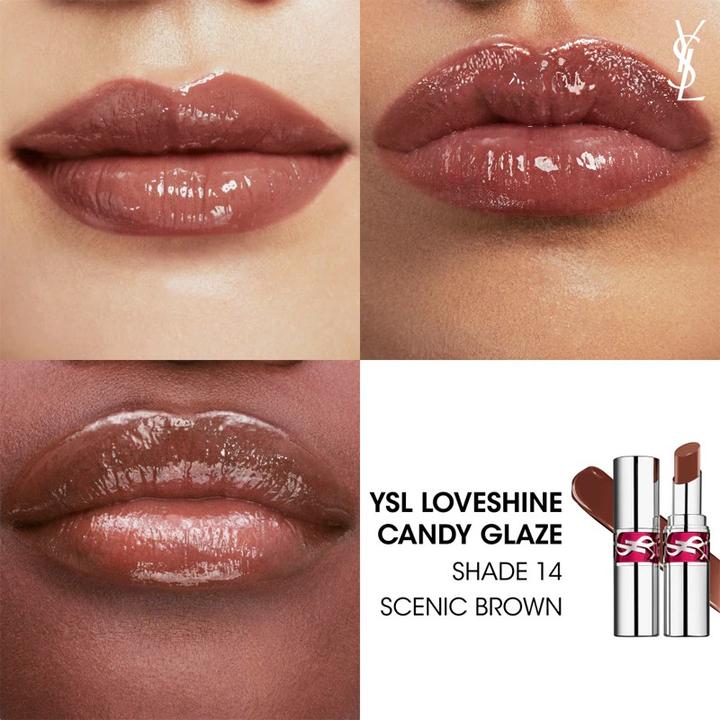 Produktbild Yves Saint Laurent Rouge Volupte Candy Glaze Lipgloss 14 (14, Scenic Brown)