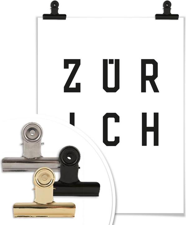 Actual product image Trenddeko Typography Zurich (60 x 80 cm)