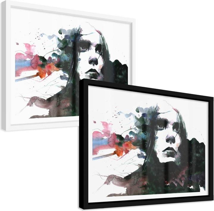 Actual product image Trenddeko Watercolour Face 01 (80 x 60 cm)