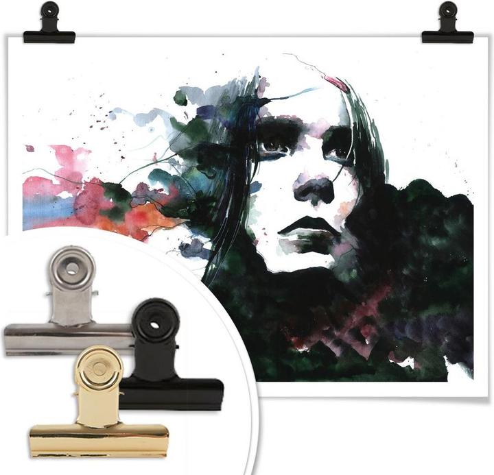 Actual product image Trenddeko Watercolour Face 01 (80 x 60 cm)