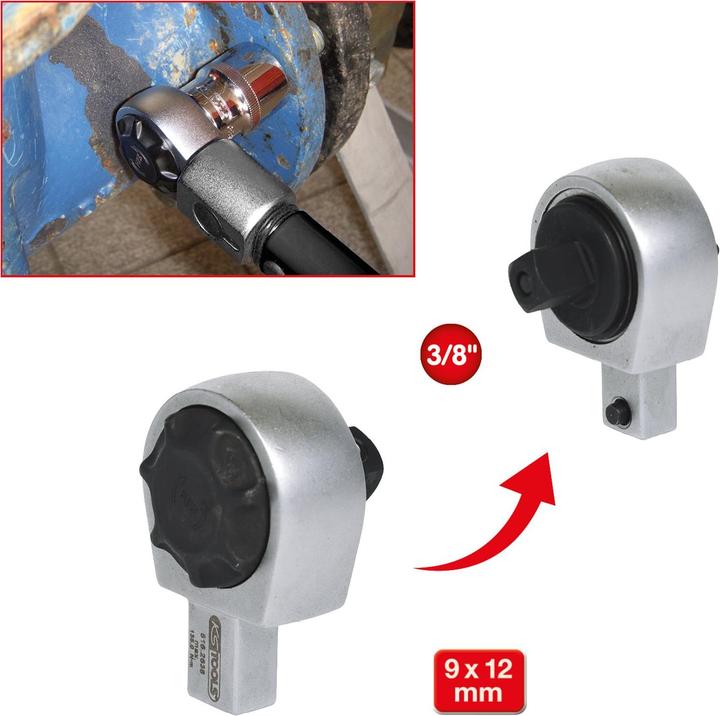 Productafbeelding KS Tools Omkeerbare ratel (3/8")