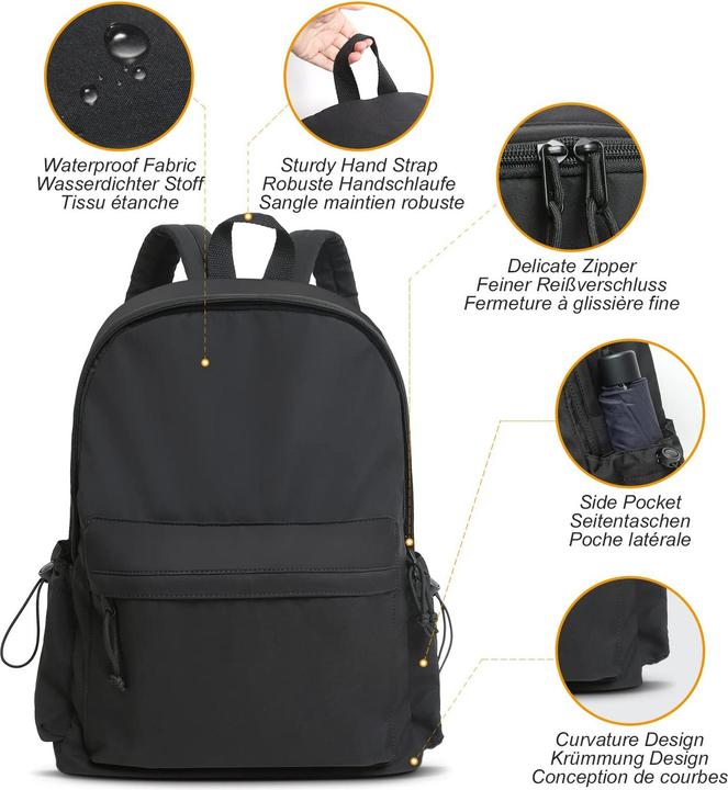 Produktbild Only-Bags.Store Rucksack Schule Teenager, Schultasche, Schulranzen mit Laptopfach (20 l)