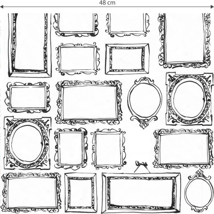 Immagine prodotto Trenddeko Frame Your Life - bianco e nero (528 x 48 cm)