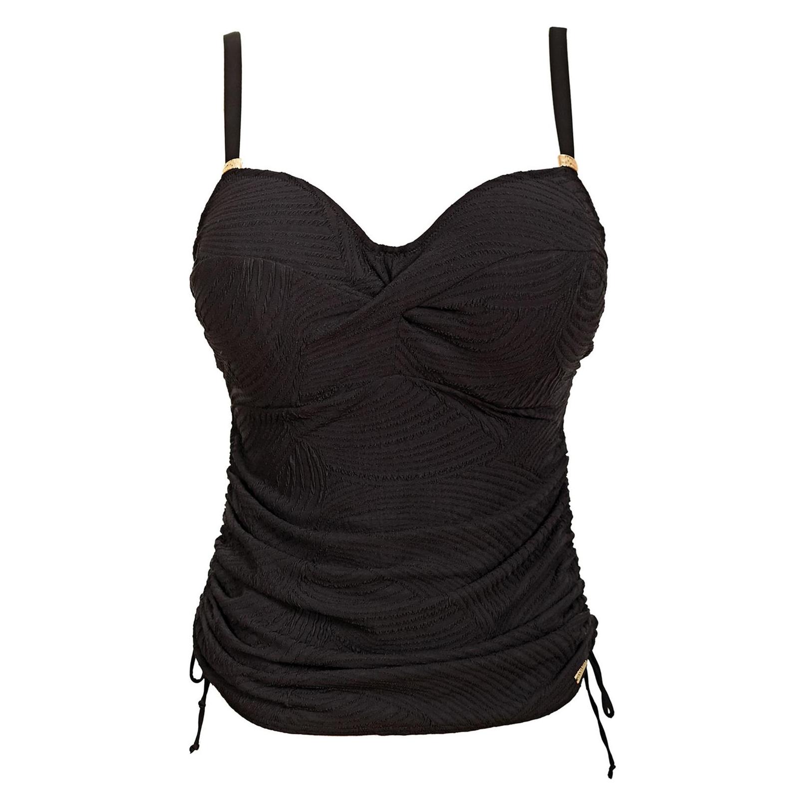 Fantasie, Vrouwen, Bikini's, Ottawa Uw Twist Front Tankini Dames Bikinitopje - Zwart, Zwart, (95 D)
