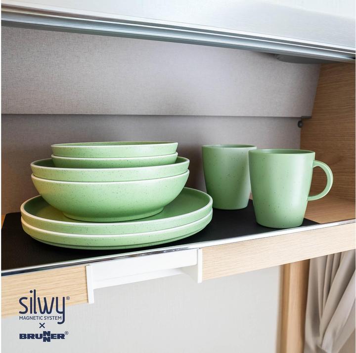 Produktbild Silwy Magnet-Kunststoff-Geschirrset Dolomit Green
