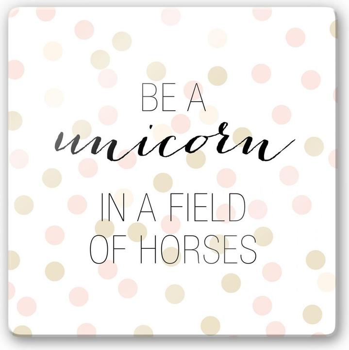 Actual product image Trenddeko Confetti & Cream - Be a unicorn... (20 x 20 cm)