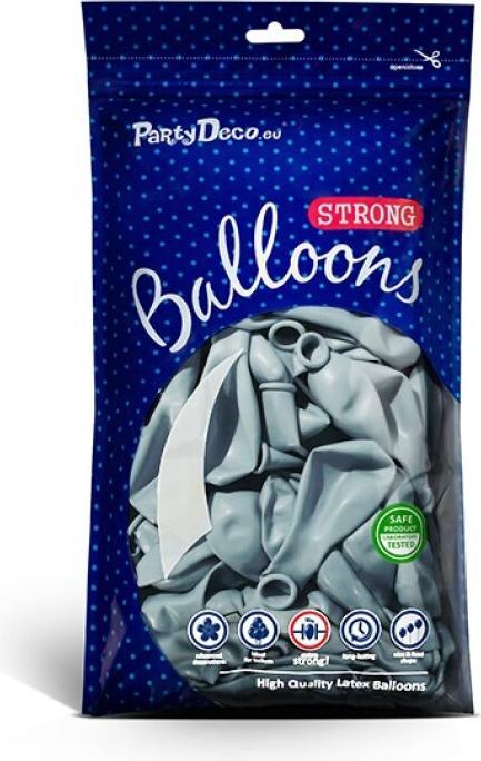 Actual product image Partydeco Balloons Baby Blue Pastel 30cm (50pcs) (50x)