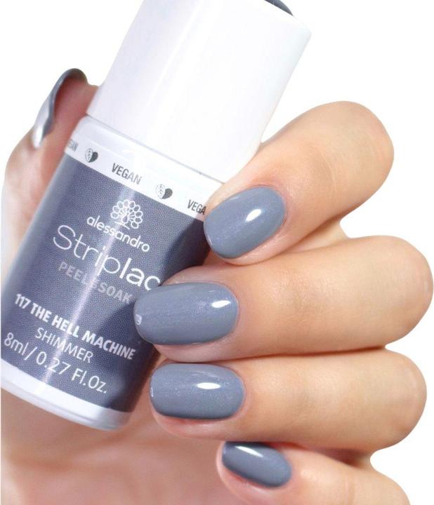 Produktbild Alessandro Striplac Peel or Soak The Hell Machine 8 ml (Grau, Abziehbarer Nagellack)