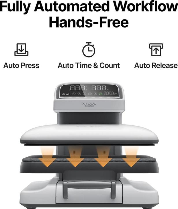 Actual product image XTool Selected HP2 Auto Heat Press