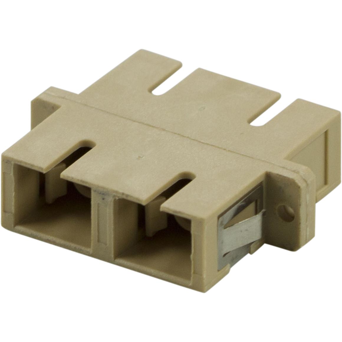 Deltaco snap-in fiber mating sleeve 2xSC-SC Multi mode duplex beig ...