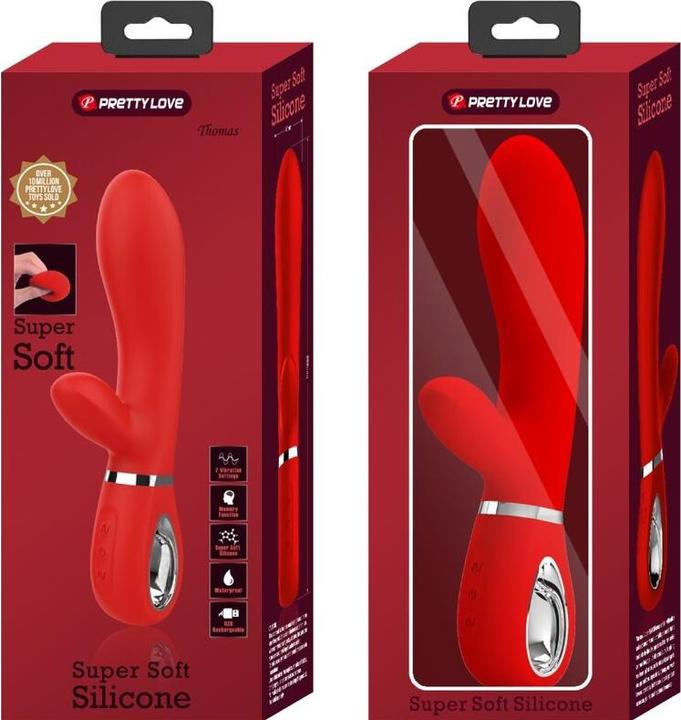 Actual product image Pretty Love Thomas Multifunctional G-Spot Vibrator Red