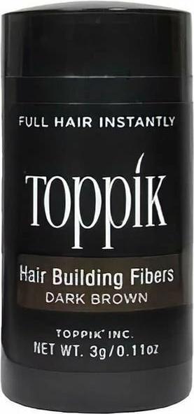 Immagine prodotto Toppik Polvere di Fibre Costruttive per Capelli Castano Scuro Bottiglia da 3g - Maschile e femminile (Lozione corpo)