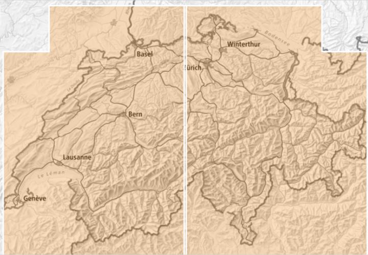Actual product image Road map Switzerland 1:200 000