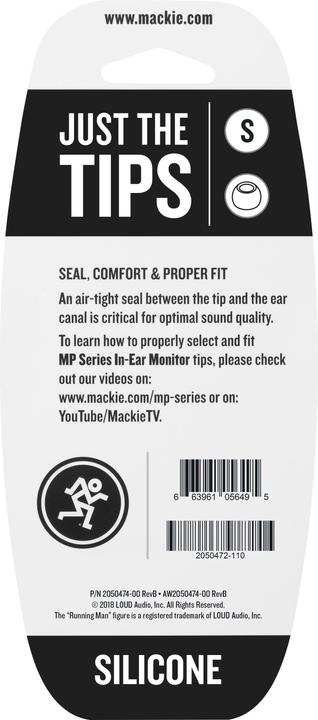 Productafbeelding Mackie MP & CR Buds Kleine Silicone Zwarte Tips Kit