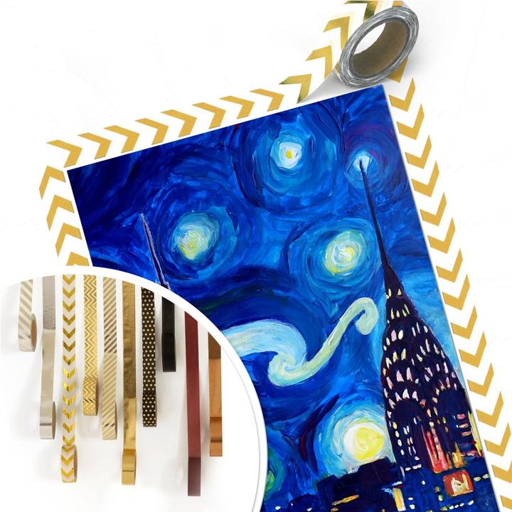 Actual product image Trenddeko Bleichner - New York by night (70 x 100 cm)