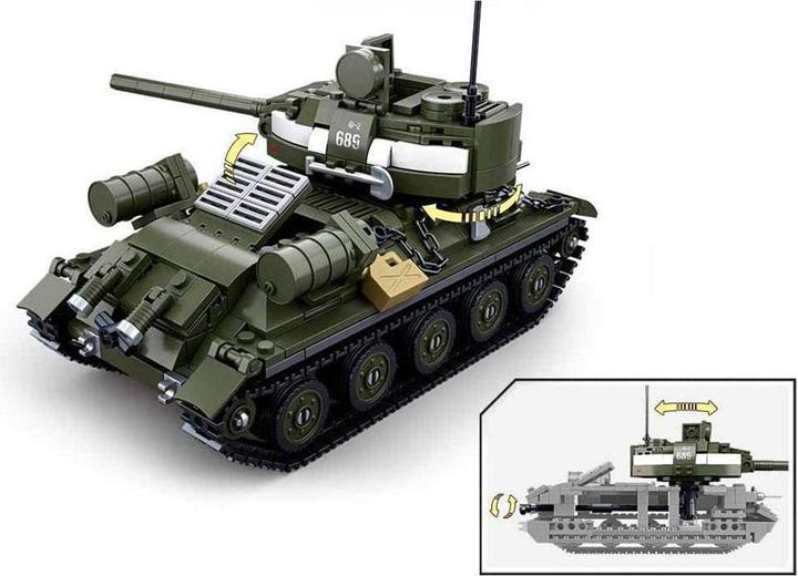 Actual product image Sluban WWII - T34 / 84 Allied tank destroyer