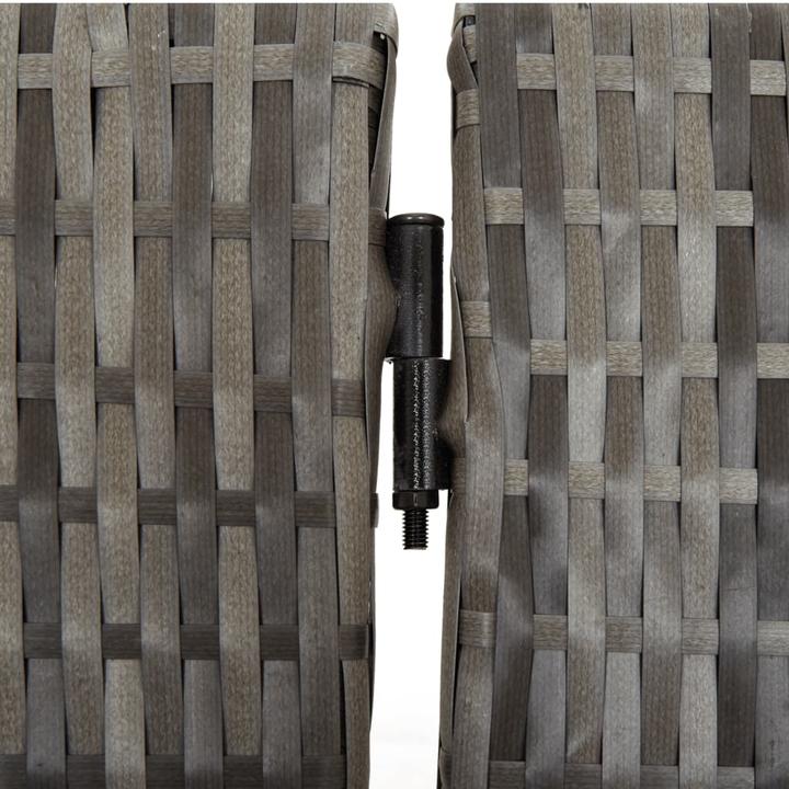 Immagine prodotto vidaXL Screen 4 pezzi in poly rattan grigio,Colore: Grigio,Materiale: Poly