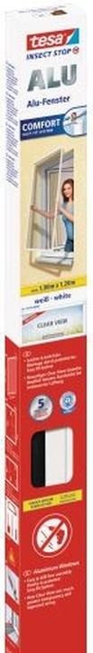 Image du produit tesa Moustiquaire Alu COMFORT pour fenêtres, avec cadre en aluminium, sans perçage (100 x 120 cm)