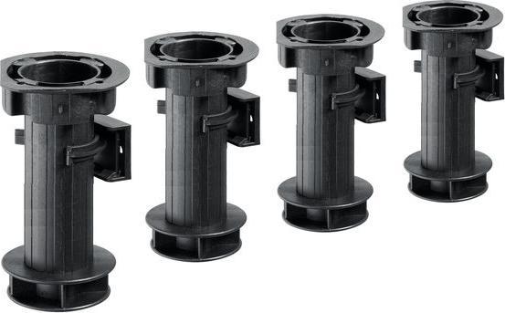 Produktbild Hettich Sockelverstellfu 150 mm, Kunststoff schwarz, 4 Stck