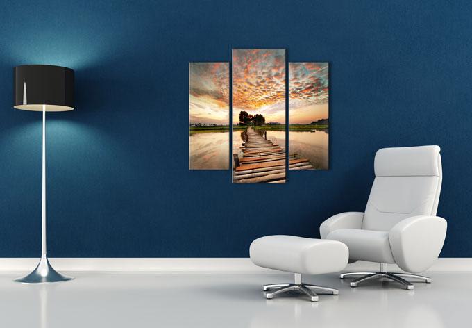 Immagine prodotto Trenddeko Verso l'altro lato (3 parti) (30 x 80 cm, 40 x 100 cm)