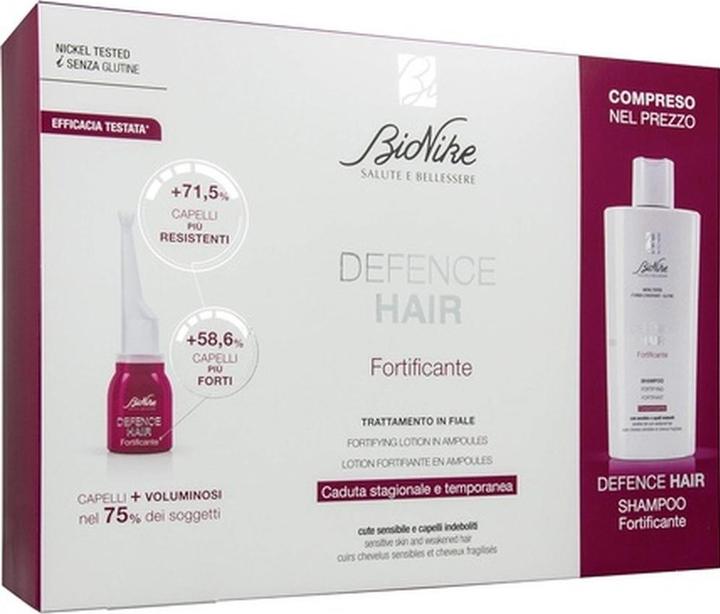 BioNike Defence Hair Fortifying Treatment + Fortifying Shampoo (Flüssiges Shampoo)