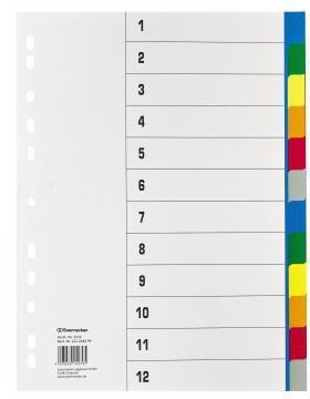 Soennecken Ordnerregister Verwendung für Papierformat: DIN A4 Ausführung der Tabe: blanko