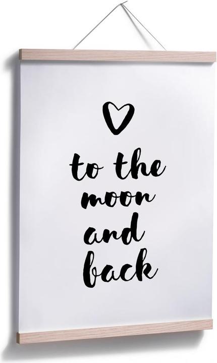 Produktbild Trenddeko Love to the moon and back (24 x 30 cm)