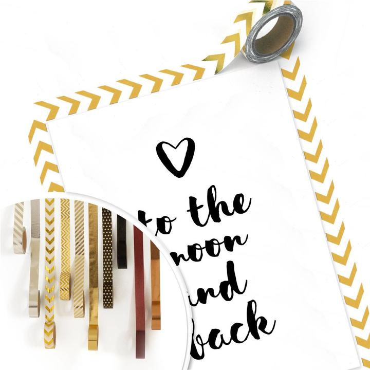 Produktbild Trenddeko Love to the moon and back (24 x 30 cm)