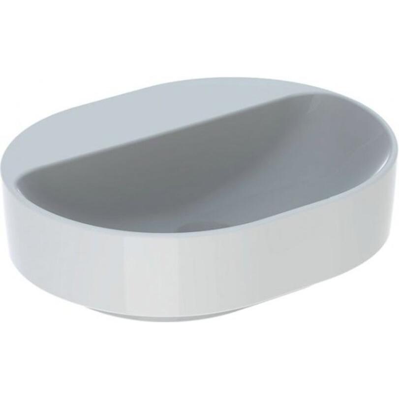 Thumbnail - Geberit, Waschbecken, VariForm Aufsatzwaschtisch elliptisch, 500x400mm, mit Hahnloch, ohne Überlauf (585 mm, 195 mm)