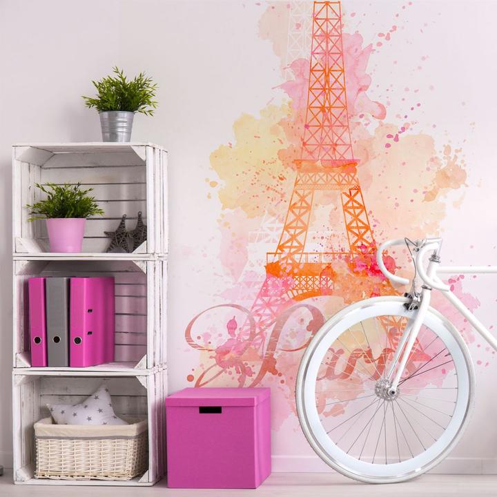 Image du produit Trenddeko Aquarelles de la Tour Eiffel - Vertical (192 x 300 cm)