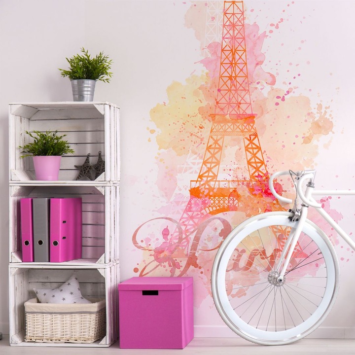 Produktbild Trenddeko La Tour Eiffel Aquarelle - Vertikal (240 x 350 cm)