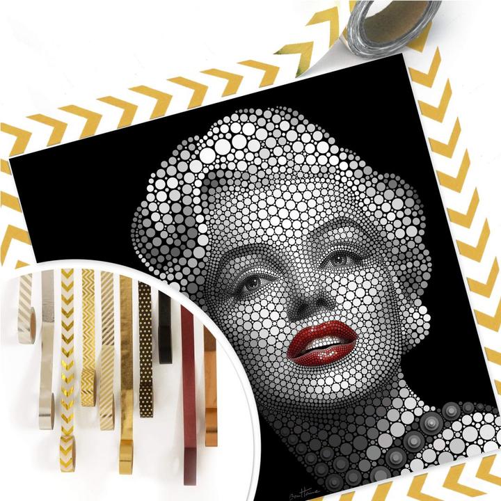 Image du produit Trenddeko Ben Heine - Circlism : Marilyn Monroe (30 x 30 cm)