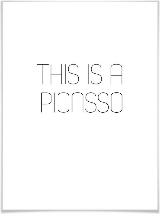 Produktbild Trenddeko This is a Picasso (50 x 60 cm)
