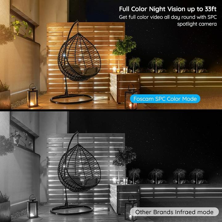 Immagine prodotto Foscam S41-W bewakingscamera IP-beveiligingscamera Buiten Rond 2560 x 1440 Pixel Plafond/muur (2560 x 1440 Pixels)