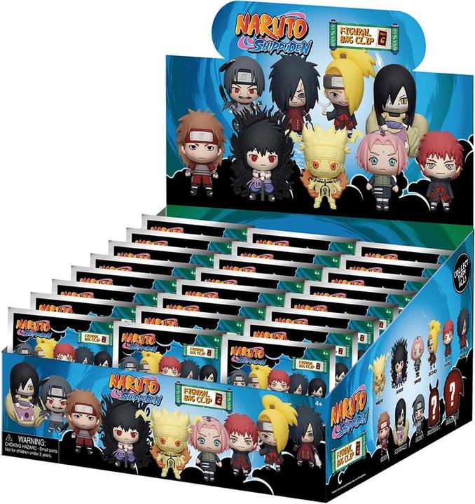 Immagine prodotto Monogram Int. Etichette per borse Naruto 3D in PVC Serie 6 Display (24)