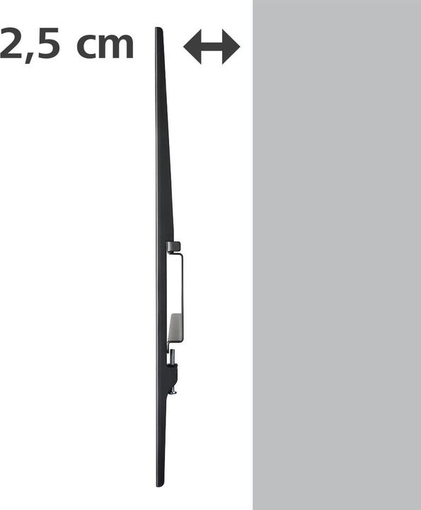 Produktbild Hama TV-Wandhalterung, starr, 191 cm (75") bis 40 kg, Wandabstand 2,5 cm (Wand, 75", 40 kg)