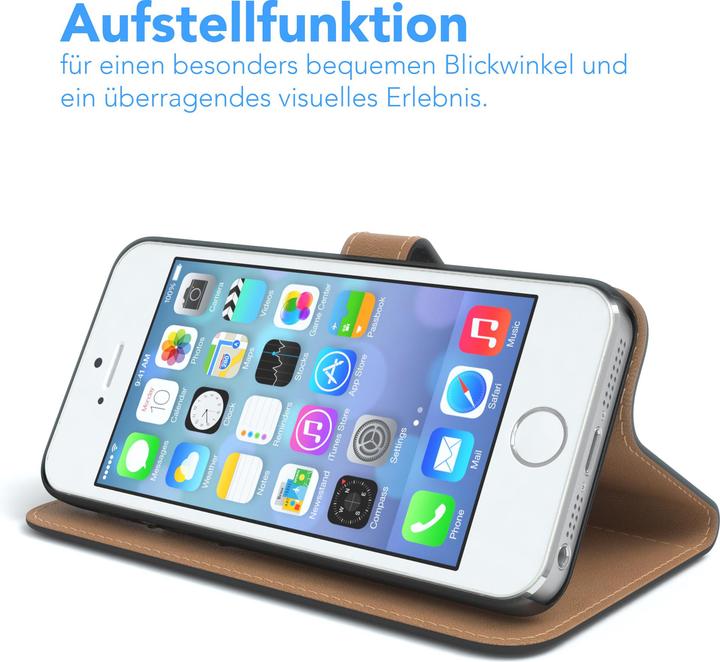 Produktbild EAZY CASE Bookstyle Case für Apple iPhone SE 2016, iPhone 5 / 5S (Apple iPhone 5, Apple iPhone 5s)
