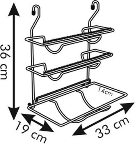 Image du produit Tescoma Support pour papier aluminium et essuie-tout MONTI