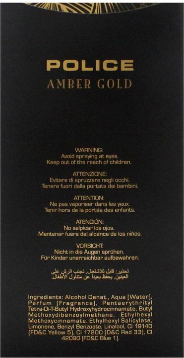 Immagine prodotto Monotheme Police Contemporary Amber Gold Per Donne Eau de Toilette 100ml (Eau de toilette, 100 ml)