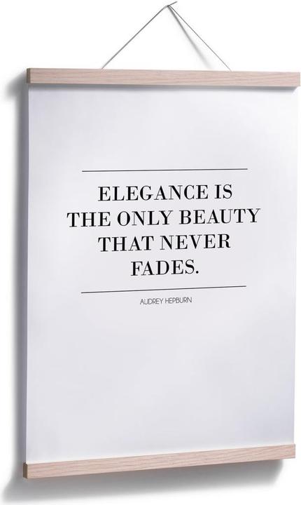 Produktbild Trenddeko Audrey Hepburn - Elegance is the only Beauty (24 x 30 cm)