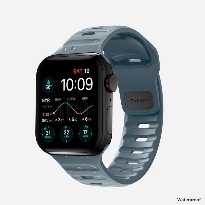 Produktbild Nomad Strap - Sport FKM rubber horlogebandje - Geschikt voor Apple Watch 41/40 mm - Marine Blue (Fluorelastomer)