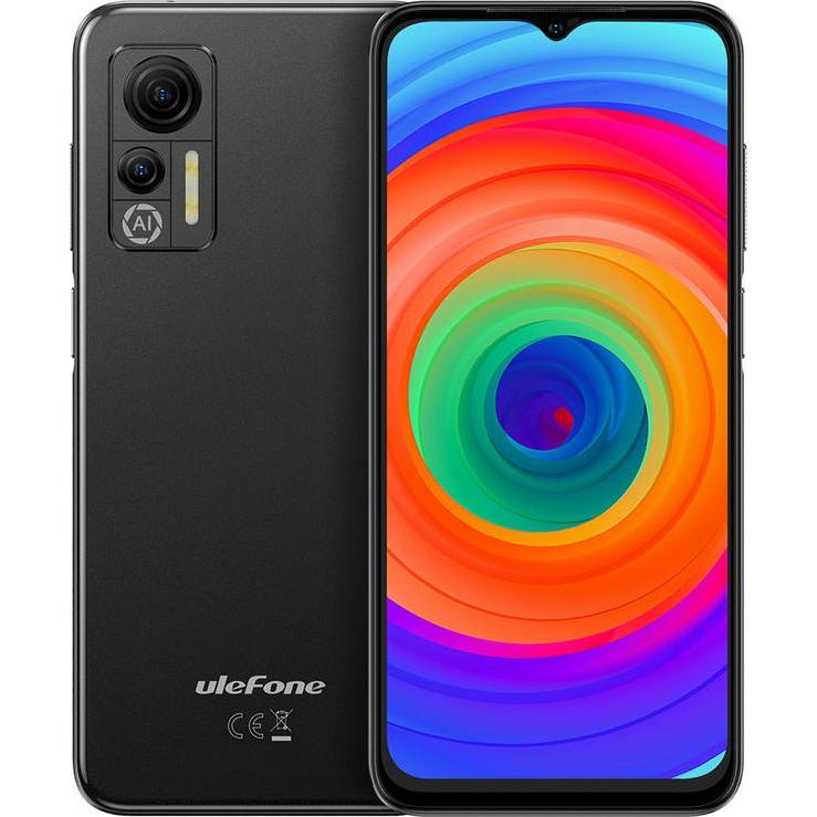 Ulefone Note 14 (64 GB, Melna, Juoda, 6.52", Dual SIM, 8 Mpx, 4G), Smartphone, Schwarz