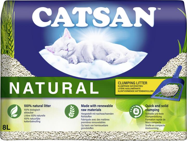 Produktbild Catsan Natural (Biologisch abbaubar, Klumpend, Neutralisierend, 4.36 kg)